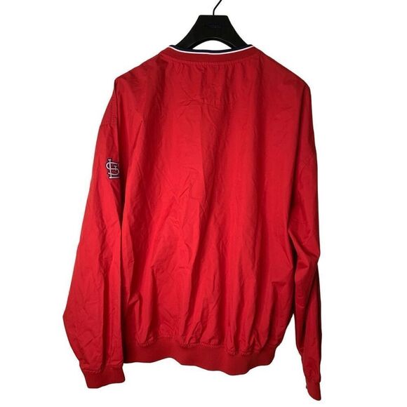 St. Louis Cardinals MLB Nike Swoosh windbreaker pullover red men's size XL - Picture 2 of 6
